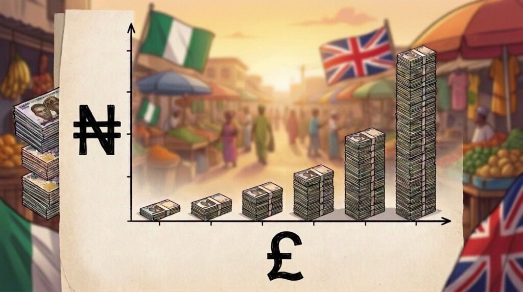 Naira sign and Pounds sign chart
