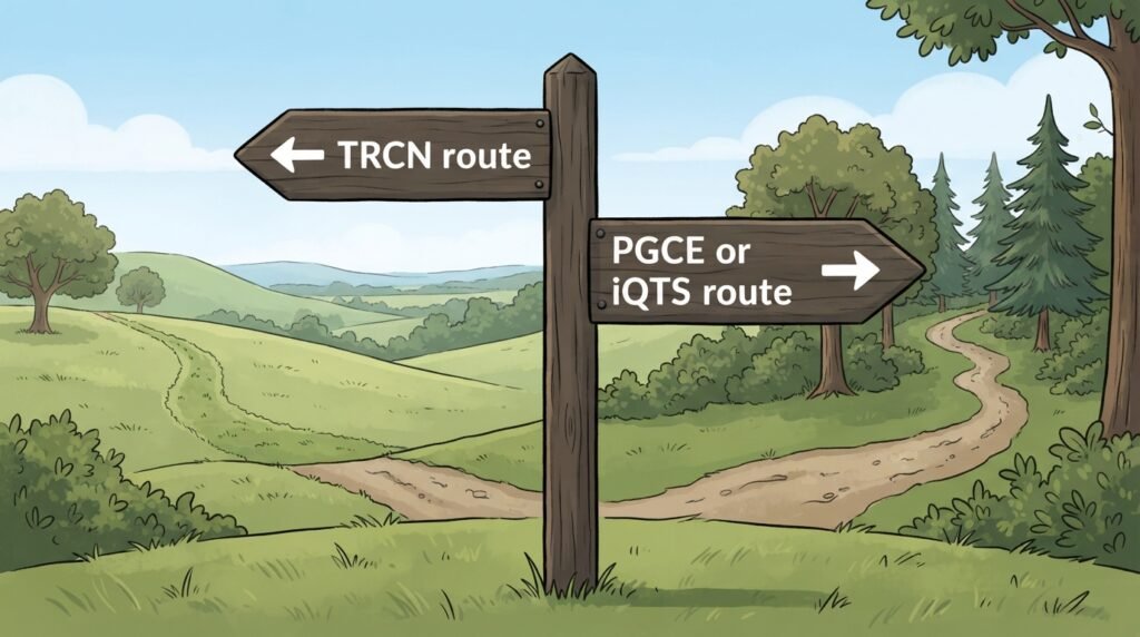 TRCN or PGCE or iQTS routes