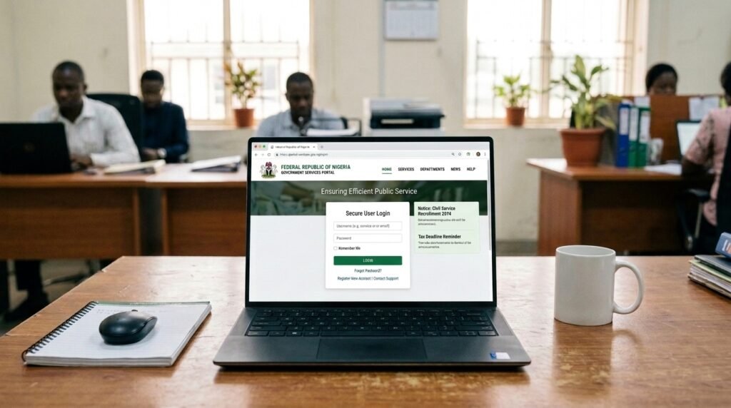 Generic Nigerian government portal