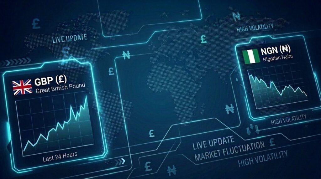 Pounds and Naira exchange rate chart